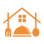 Signet des Mönchengladbacher Küchenstudios: Haus mit Besteck